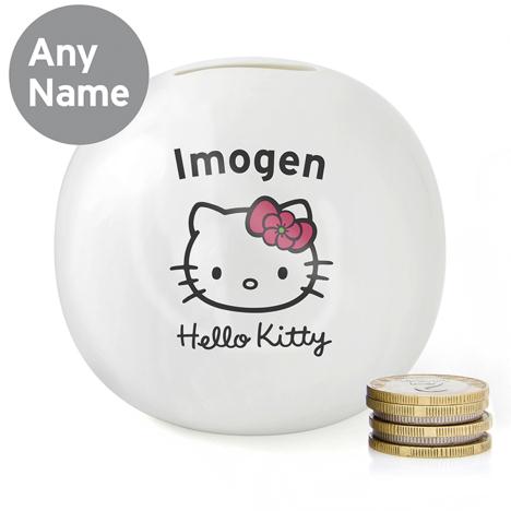 Personalised Hello Kitty Floral Money Box Extra Image 1